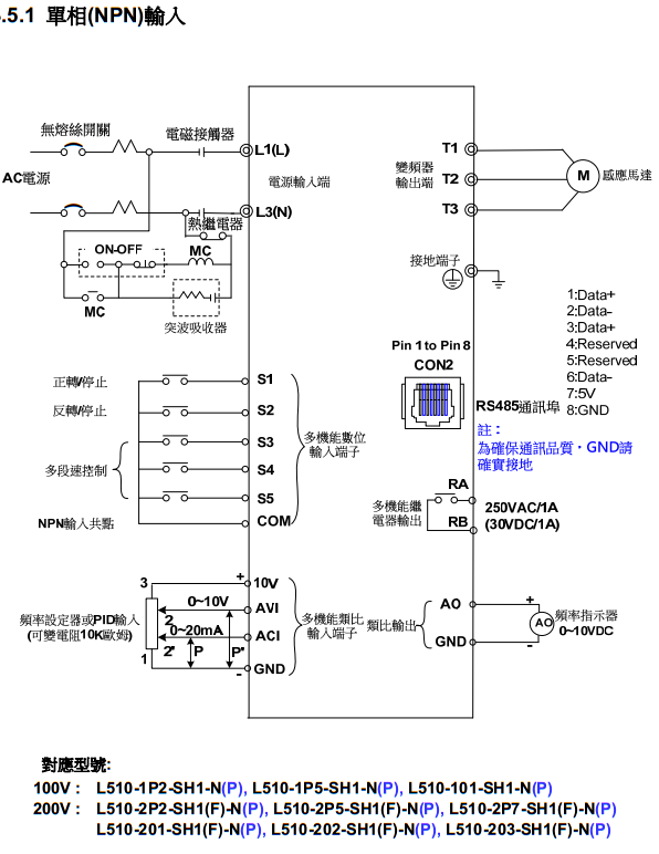 L510接线图